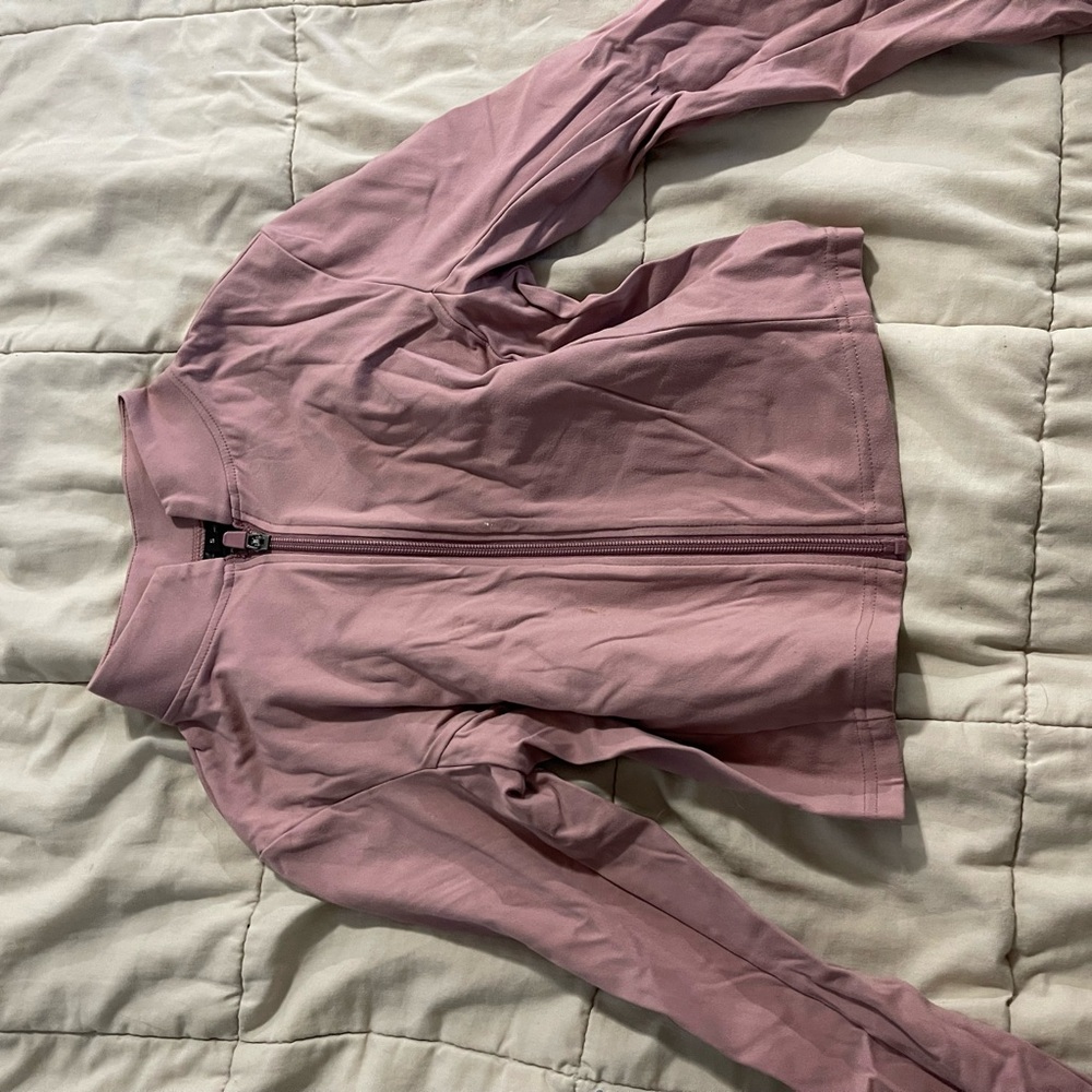 Balance Athletica Vitality Mauve crop zip up
